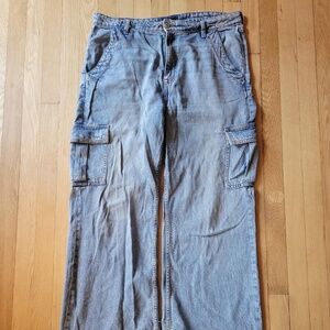 Aeropostale High Rise Wide Leg cargo jean 16